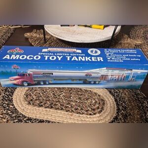 AMO Red and Silver Toy Tanker